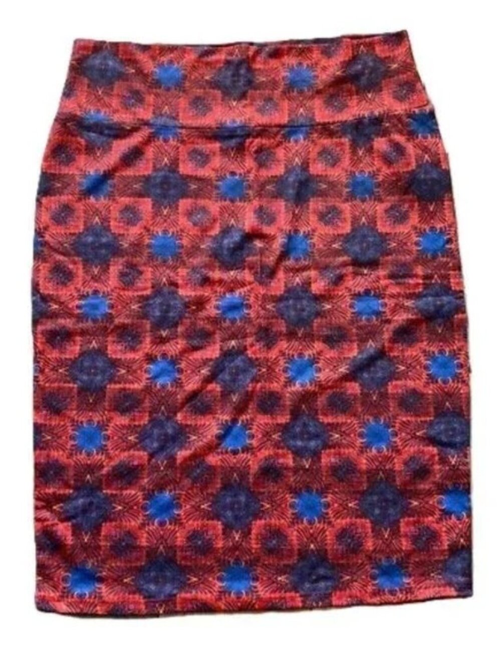 LuLaRoe Cassie Pencil Skirt Large 141/16 Floral Knee Length Boho‎